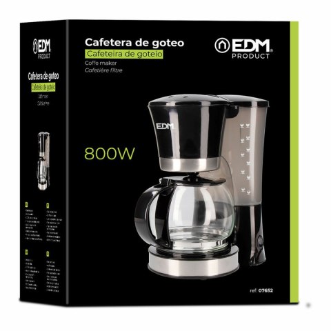Ekspres do Kawy Przelewowy EDM 07652 Czarny 800 W 12 Šálky Ekspres do Kawy Przelewowy EDM 07652 Czarny 800 W 12 Šálky