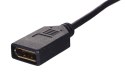 Adapter Lanberg AD-0003-BK (Mini DisplayPort M - DisplayPort F; 0,10m; kolor czarny)