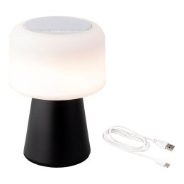 Lampa LED z głośnikiem Bluetooth i bezprzewodową ładowarką Lumineo 894415 Czarny 22,5 cm Wielokrotnego ładowania