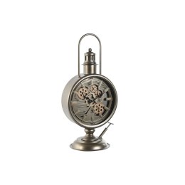 Stolné hodiny Home ESPRIT Srebrzysty Szkło Żelazo 21,5 x 18,6 x 51,5 cm