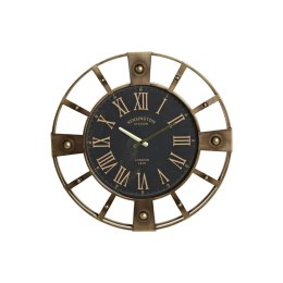 Zegar Ścienny Home ESPRIT Czarny Złoty Żelazo Vintage 60 x 8 x 60 cm