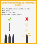Końcówki do rysika Onyx Boox Marker Tips Max 2/Note/Nova 5pcs Czarne