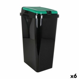 Kosz na śmieci do recyklingu Tontarelli Kolor Zielony 45 L (6 Sztuk)