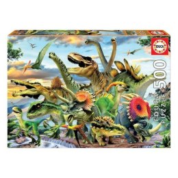 Układanka puzzle Educa Dinozaury 500 Części