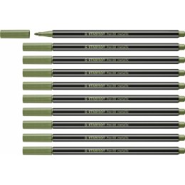 Mazaki Stabilo Pen 68 metallic Leaf Kolor Zielony (10 Części)
