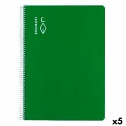 Notatnik ESCOLOFI Kolor Zielony A4 Din A4 40 Kartki (5 Sztuk)