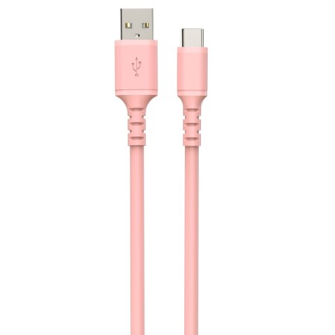 Kabel USB A na USB-C DCU Różowy 1 m