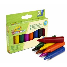 Kolorowe Kredki Woskowe Crayola Jumbo Plastikowy 8 Części