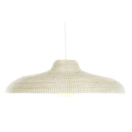 Lampa Sufitowa DKD Home Decor Biały Naturalny Jasnobrązowy Szkło 50 W 70 x 70 x 20 cm
