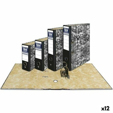 Segregator z szyną Unipapel Novoclas 35 x 29 x 7,5 cm Czarny A4 (12 Sztuk)