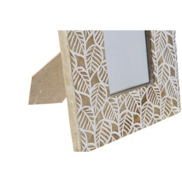 Ramka na Zdjęcia DKD Home Decor Biały Naturalny Szkło Drewno mango Indianin 20 x 1,3 x 25 cm