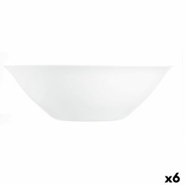 Miska do Sałatki Luminarc Carine Biały Szkło (Ø 27 cm) (6 Sztuk)