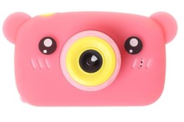 Extralink Kids Camera H25 Różowy | Aparat cyfrowy | 1080P 30fps, wyświetlacz 2.0