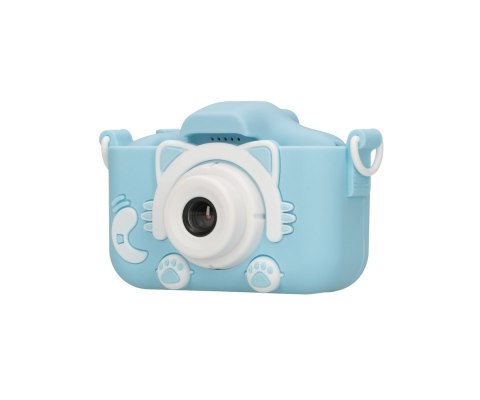 Extralink Kids Camera H27 Dual Niebieski | Aparat cyfrowy | 1080P 30fps, wyświetlacz 2.0"