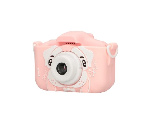 Extralink Kids Camera H28 Dual Różowy | Aparat cyfrowy | 1080P 30fps, wyświetlacz 2.0"