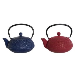 Dzbanek na herbatę DKD Home Decor Niebieski Czerwony Żelazo 900 ml (2 Sztuk)