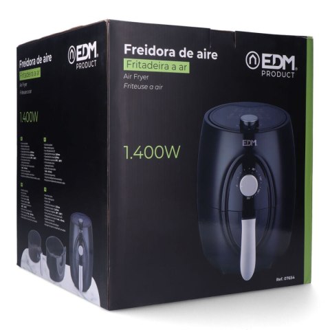 Frytkownica na gorące powietrze EDM 07654 1400 W 3,6 L Wielokolorowy Frytkownica na gorące powietrze EDM 07654 1400 W 3,6 L Wielokolorowy