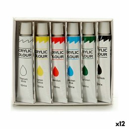 Zestaw do malowania Wielokolorowy Farba akrylowa 12 ml (12 Sztuk)