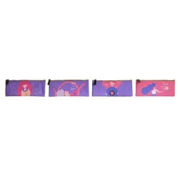 Etui DKD Home Decor Różowy Liliowy 23 x 1 x 9 cm (4 Sztuk)