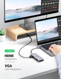 UGREEN ADAPTER 10W1 HUB USB-C DO HDMI 4K, 3X USB 3