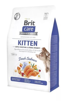 BRIT Care Kitten Digestion&Immunity Fresh Salmon - sucha karma dla kota - 2 kg