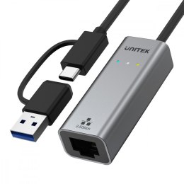 Adapter USB-A/C 3.1 GEN1 RJ45; 2,5 Gbps; U1313C