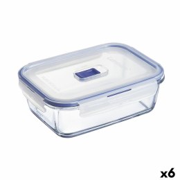 Hermetyczne pudełko na lunch Luminarc Pure Box Active 19 x 13 cm 1,22 L Dwuowy Szkło (6 Sztuk)