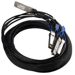 Mikrotik XQ+BC0003-XS+ kabel InfiniBand 3 m QSFP28 4x SFP28 Czarny, Chrom