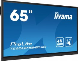 Monitor 65 cali ProLite TE6512MIS-B3AG 40pkt,IPS,4K,24/7, 7H,WiFi,VGA,HDMI,USB-c,Bluetooth,metal,8ms,Vesa,2x16W