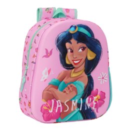 Plecak dziecięcy 3D Disney Princess Jasmine Różowy 27 x 33 x 10 cm