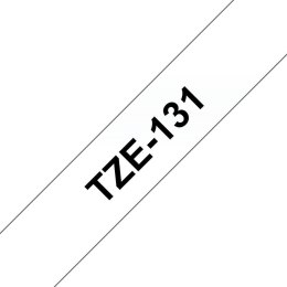 TZE-131 LAMINATED TAPE 12MM 8M/BLACK ON CLEAR