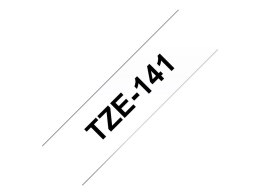 TZE-141 LAMINATED TAPE 18MM 8M/BLACK ON CLEAR