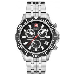 Zegarek Męski Swiss Military Hanowa SM06-5305.04.007 Czarny Srebrzysty