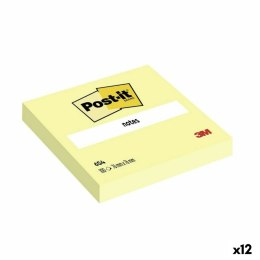 Karteczki przyklejane Post-it 654 Żółty 76 x 76 mm (12 Sztuk)