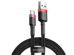CABLE USB TO USB-C 1M/RED/BLACK CATKLF-B91 BASEUS
