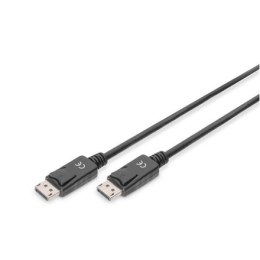 Kabel DP/DP M/M z zatrzaskami czarny 2m DisplayPort 4K 60Hz UHD