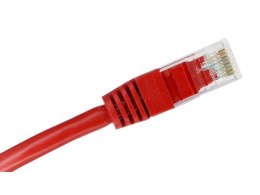 Patch-cord U/UTP kat.6 PVC 3.0m czerwony ALANTEC