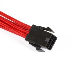 Rozszerzenie PCIe PHANTEKS 6+2-Pin 50cm - w oplocie czarny/czerwony