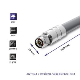 Qoltec Antena LoRa | 5.8 dBi | Zewnętrzna