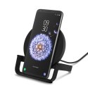 10W WIRELESS CHARGING STAND/MICROUSBCABLE W/POWER SUPP BLACK