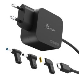 67W GAN PD USB-C MINI CHARGER/WITH 3 TYPES OF DC CONNECTOR - E