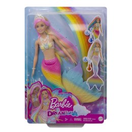 Barbie Lalka Syrenka Tęczowa Przemiana GTF89 MATTEL