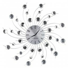 Zegar Ścienny Esperanza EHC004 Czarny/Srebrzysty Srebrzysty Metal 150 cm