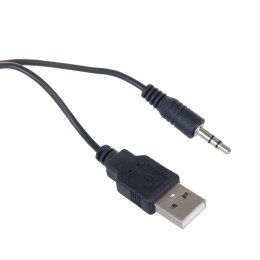 Głośniki komputerowe 6W USB minijack Black Audiocore AC835 LED