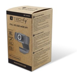 Kamera USB Internetowa FullHD 1080p z Mikrofonem Techly