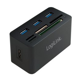 Hub USB 3.0, 3 porty, z czytnikiem kart pamięci