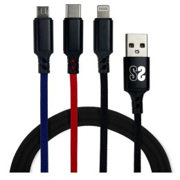 Kabel Micro USB Subblim SUB-CAB-3IN101 Czarny 1 m