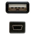 Kabel USB 2.0 A na Mini USB B NANOCABLE 10.01.0405 (4.5 m) Czarny