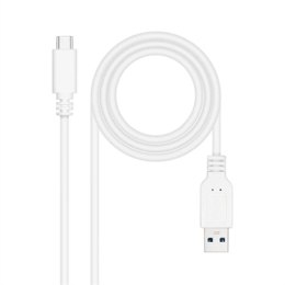 Kabel USB-C do USB NANOCABLE 10.01.4001-W Biały 1 m
