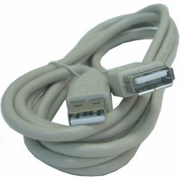 Kabel z rozgałęźnikiem USB 3GO 5m USB 2.0 A M/FM Szary 5 m